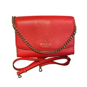 Kate Spade Red Carson Convertible Crossbody Bag